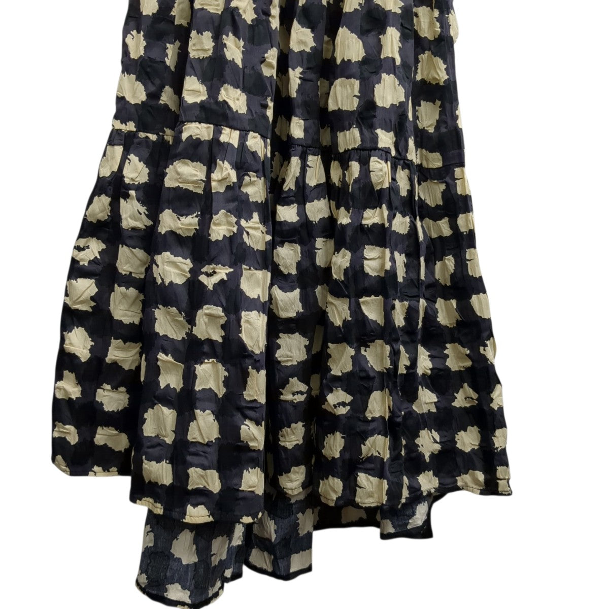 GINGHAM PUFF SLV SMOCKED DRESSワンピースAW22-104