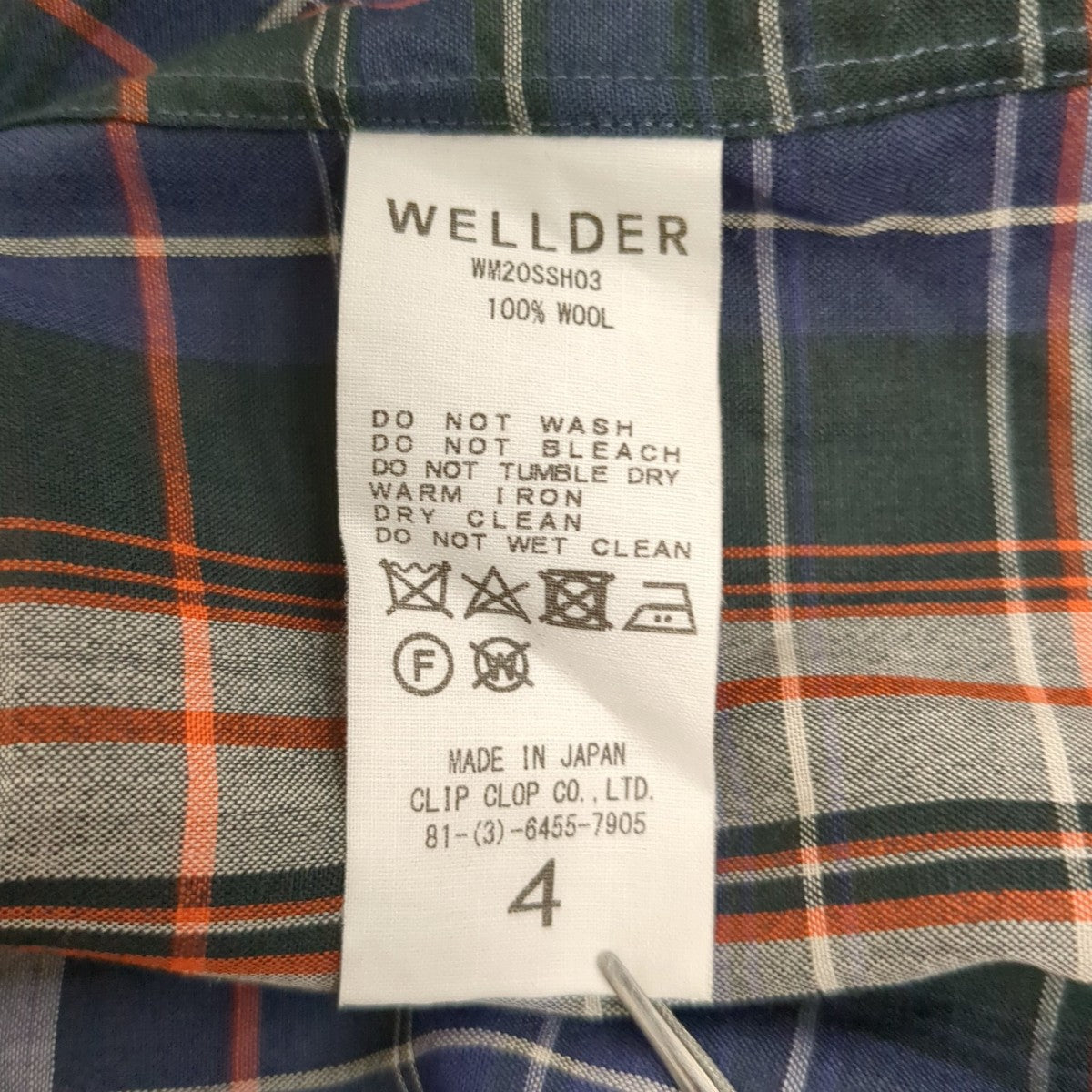 チェックTシャツWM20SSH03