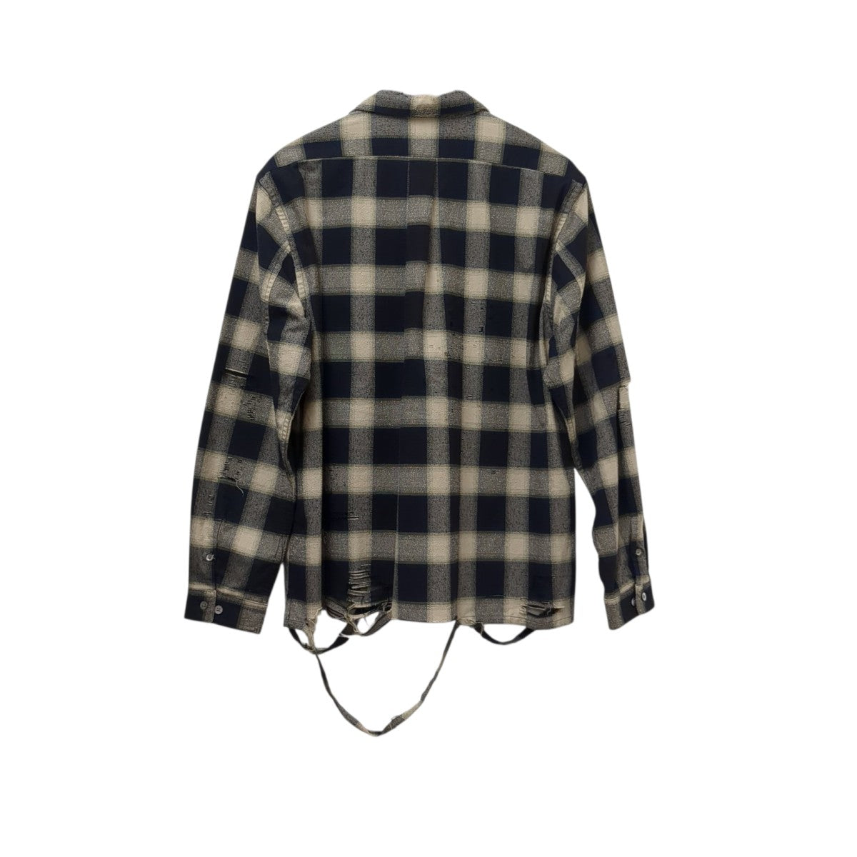 OMBRE CRUSHED SHIRTチェックTシャツ22AWSH13