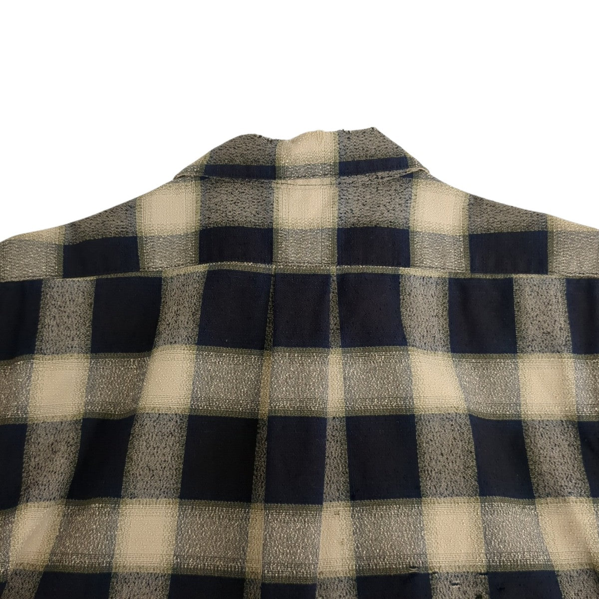 OMBRE CRUSHED SHIRTチェックTシャツ22AWSH13