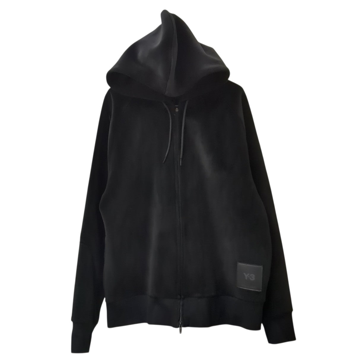 Y-3 U SQUARE VELVET SPACER FULL-ZIP HOODIEジップパーカーHB3341 古着・中古-1枚目のアイテム画像