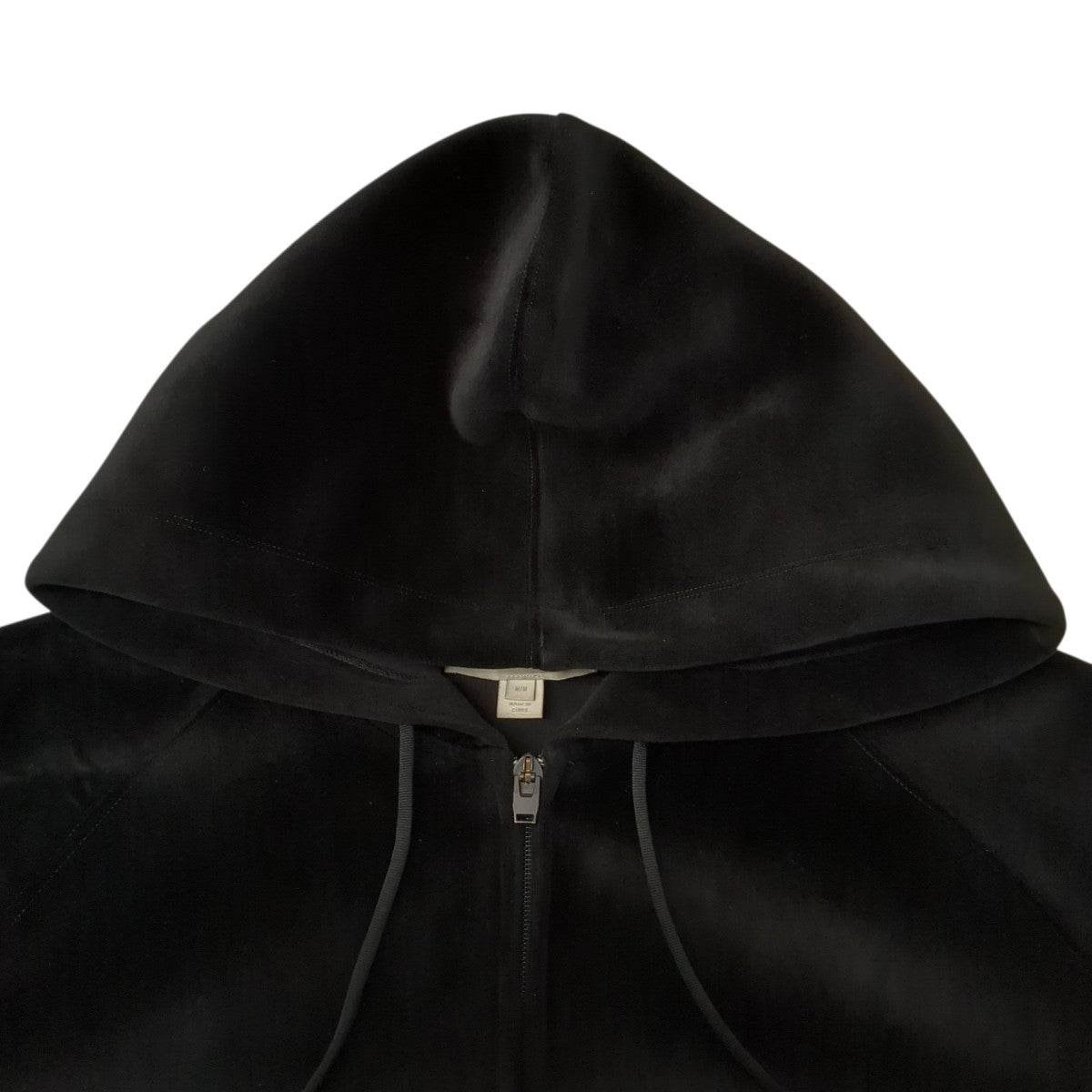 Y-3 U SQUARE VELVET SPACER FULL-ZIP HOODIEジップパーカーHB3341 古着・中古-4枚目のアイテム画像