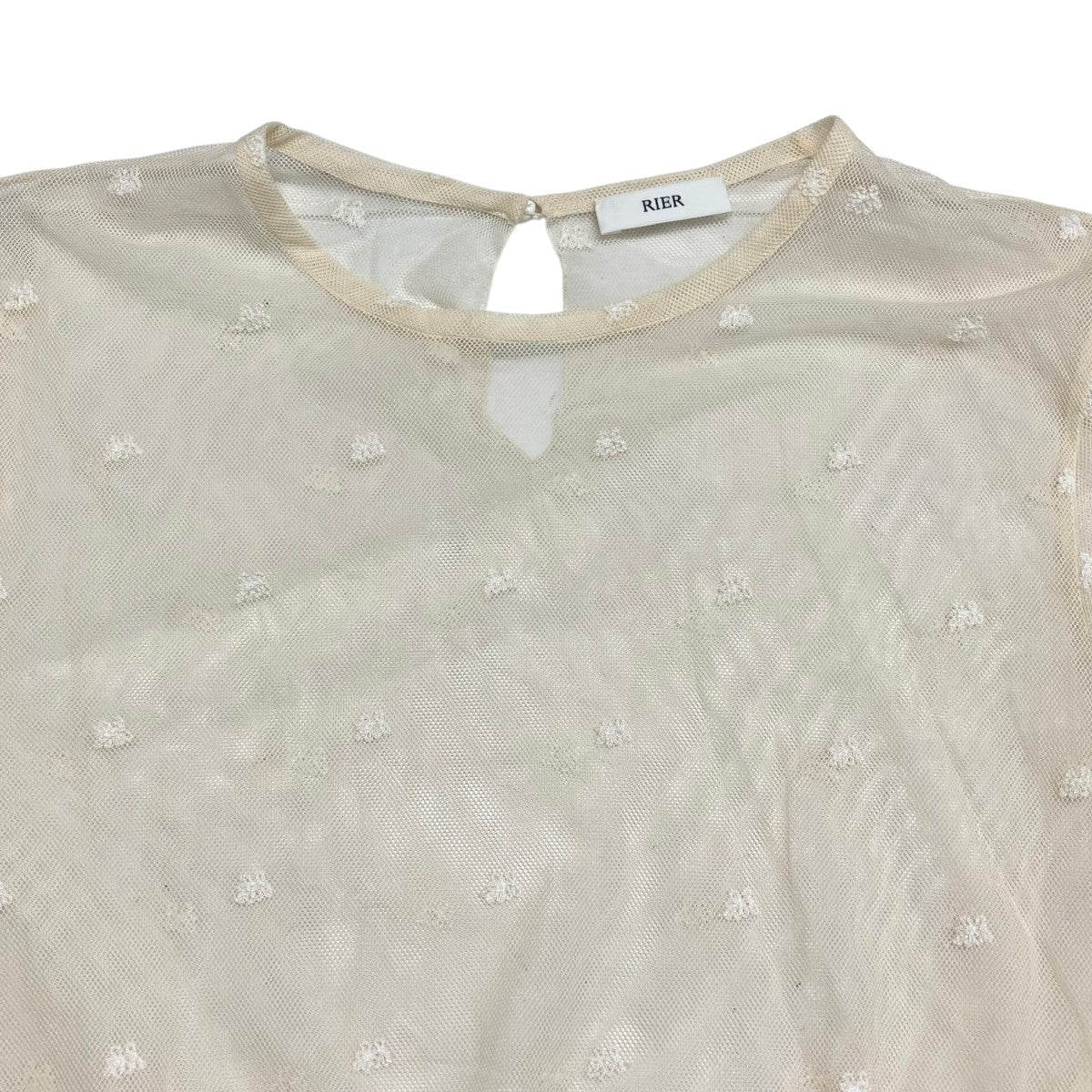 RIER 長袖カットソーTSH11-TFL-IVORY 古着・中古-3枚目のアイテム画像