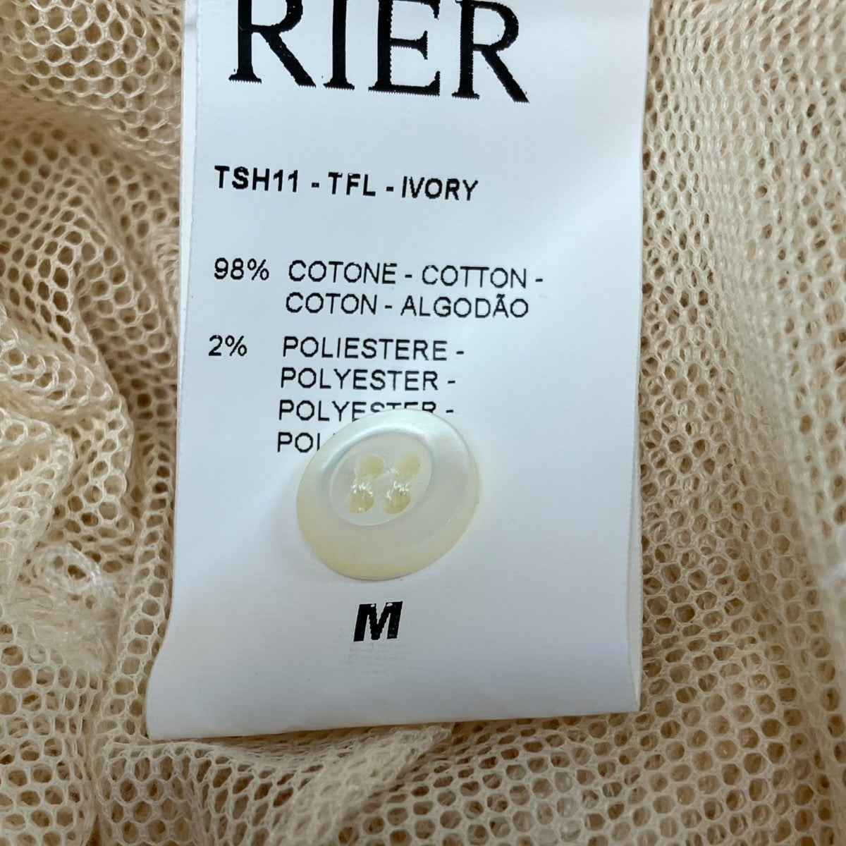 RIER 長袖カットソーTSH11-TFL-IVORY 古着・中古-6枚目のアイテム画像