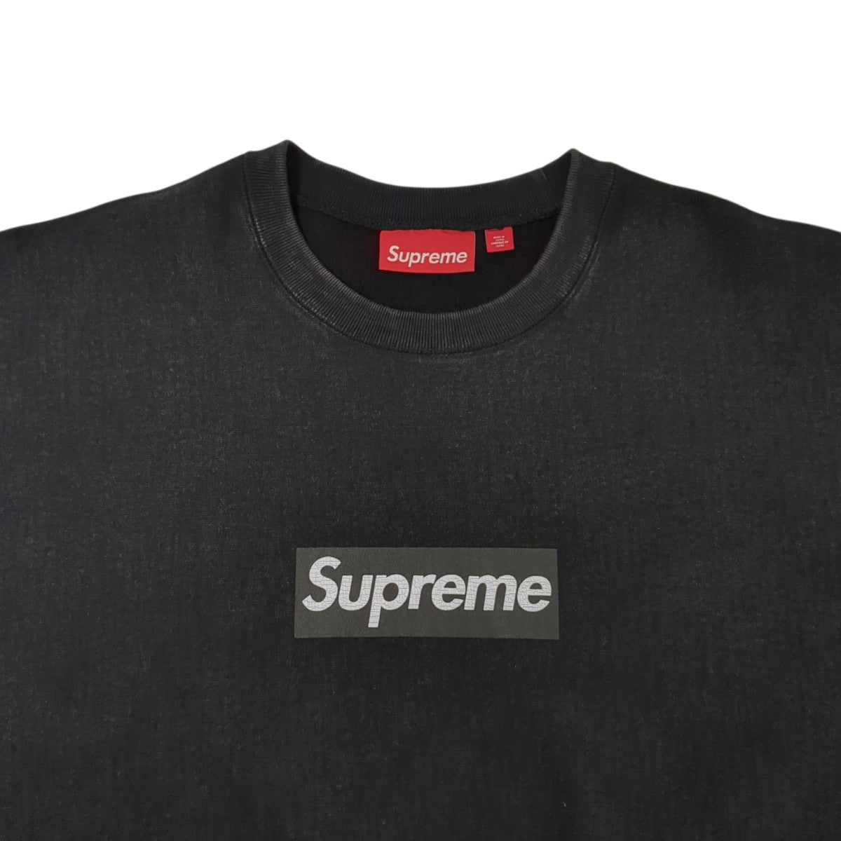 25SSWashed Box Logo Crewneckスウェット
