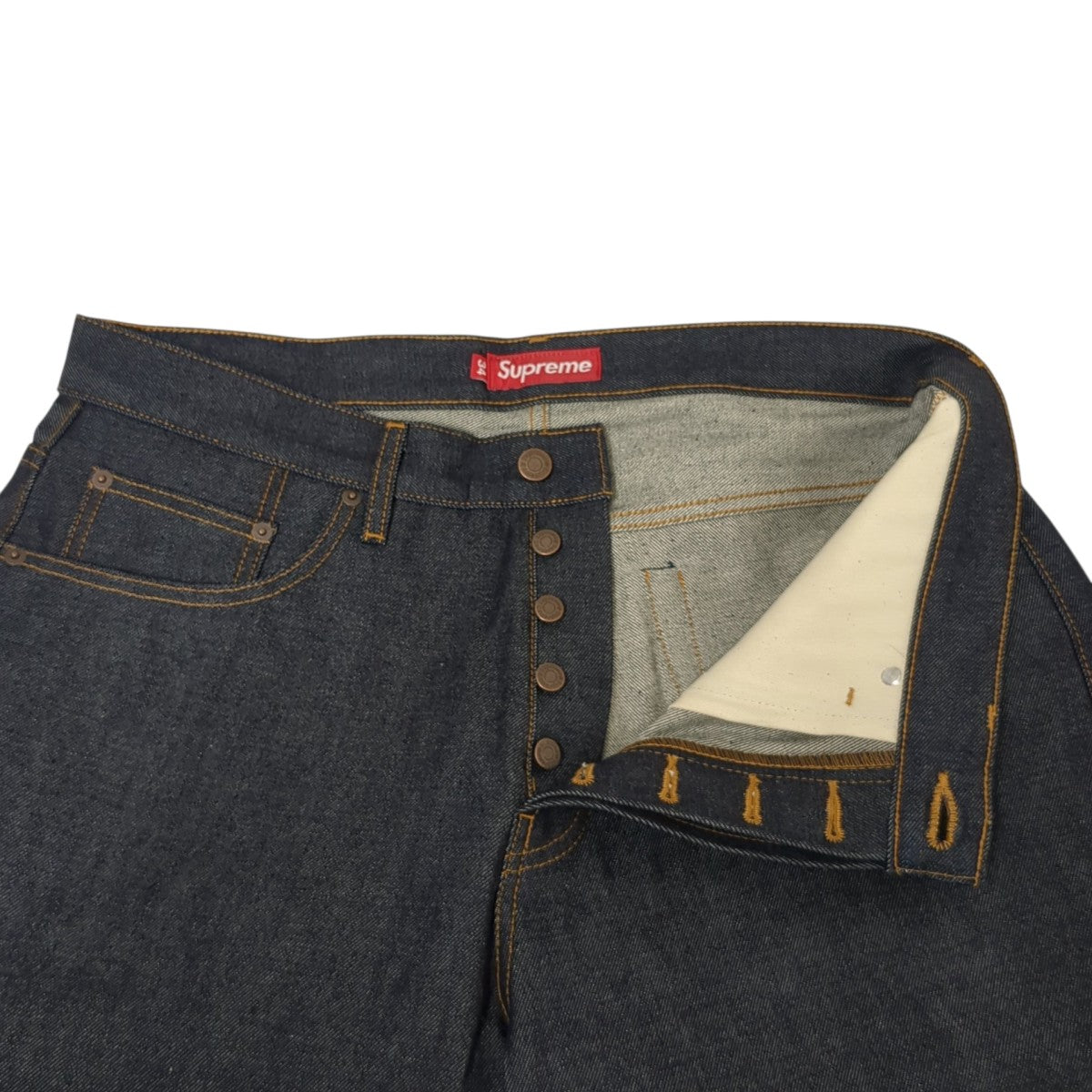 25AWRigid Loose Fit Selvedge Jeanデニムパンツ
