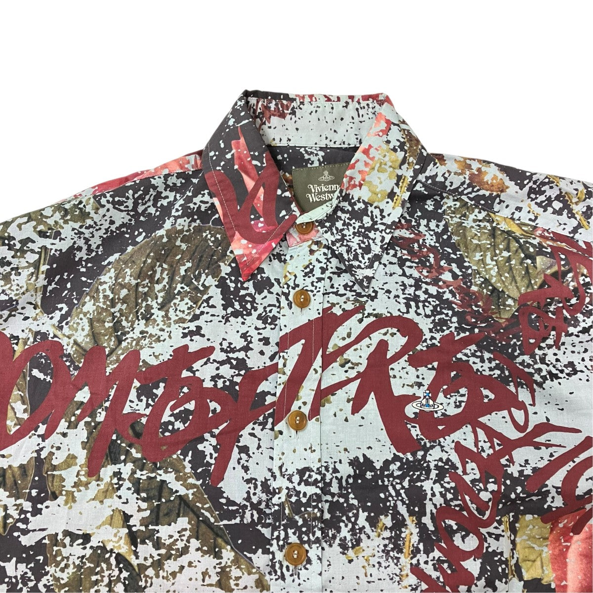 Vivienne Westwood man FREEDOM FIGHTER PUZZLE ROSE長袖シャツVW-AV-81931 古着・中古-3枚目のアイテム画像