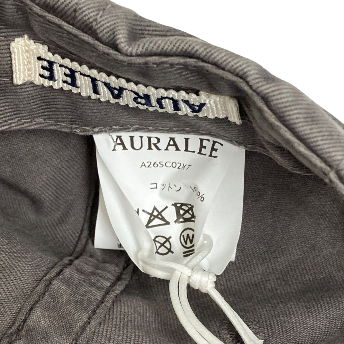 AURALEE GARMENT-DYED FINX CHINO CAP MADE BY KIJIMA TAKAYUKIキャップA26SC02KT 古着・中古-8枚目のアイテム画像