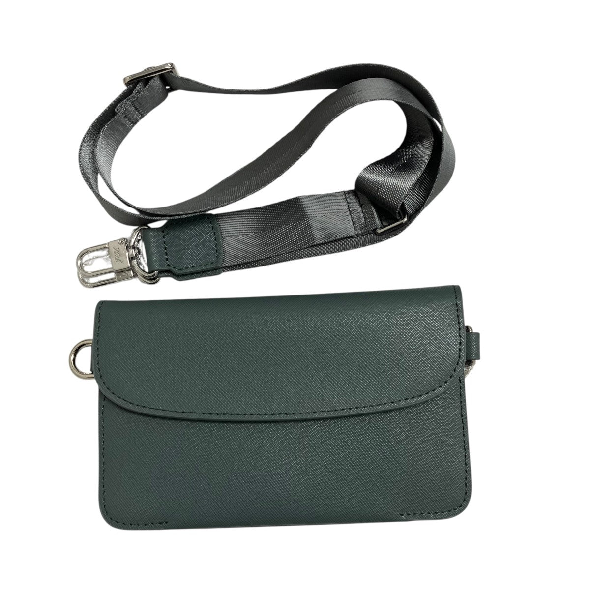 KITH×AURALEE Double Pouch Crossbody Bag CourtショルダーバッグKHM040168 古着・中古-1枚目のアイテム画像