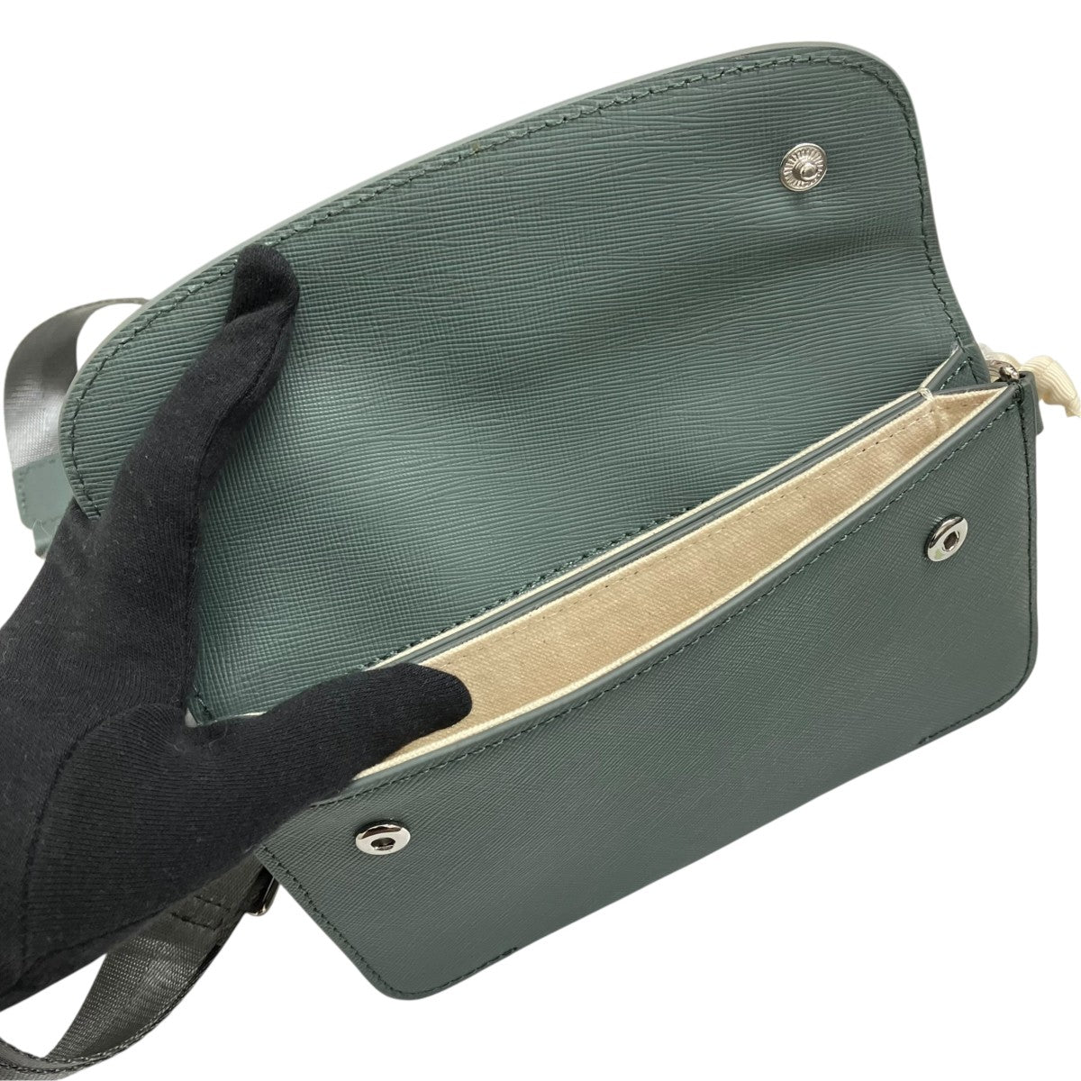 KITH×AURALEE Double Pouch Crossbody Bag CourtショルダーバッグKHM040168 古着・中古-5枚目のアイテム画像