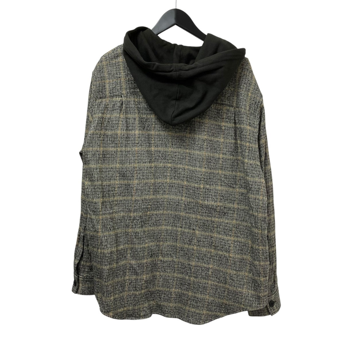フード付き ウールネルシャツUP2E4407-1