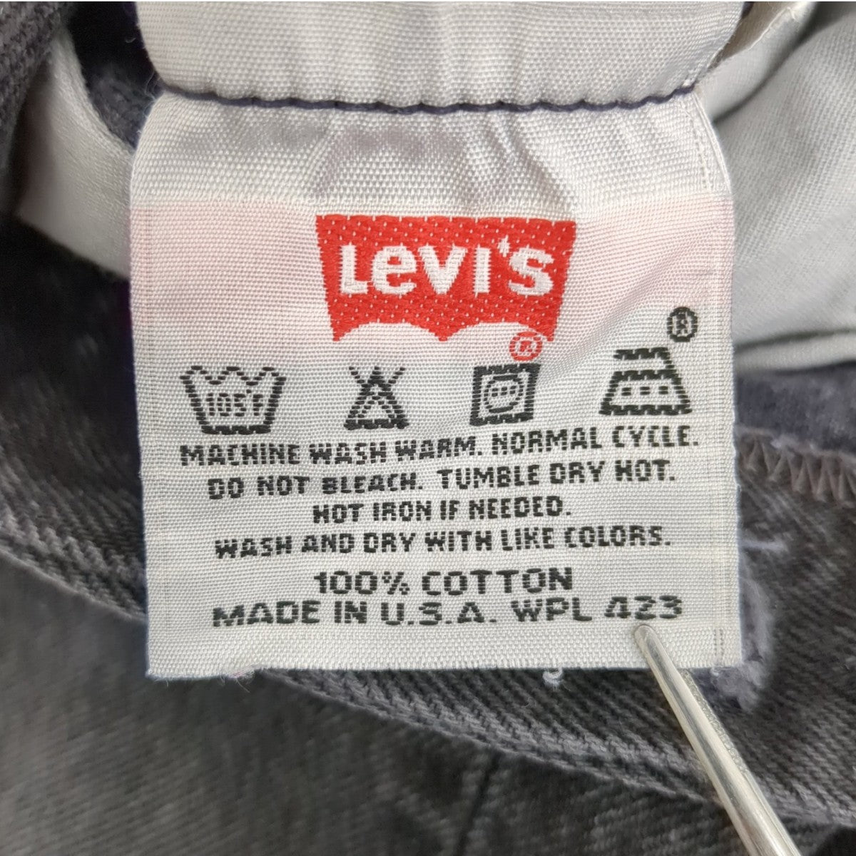 LEVI’S 501 USA製デニムパンツ 古着・中古-9枚目のアイテム画像
