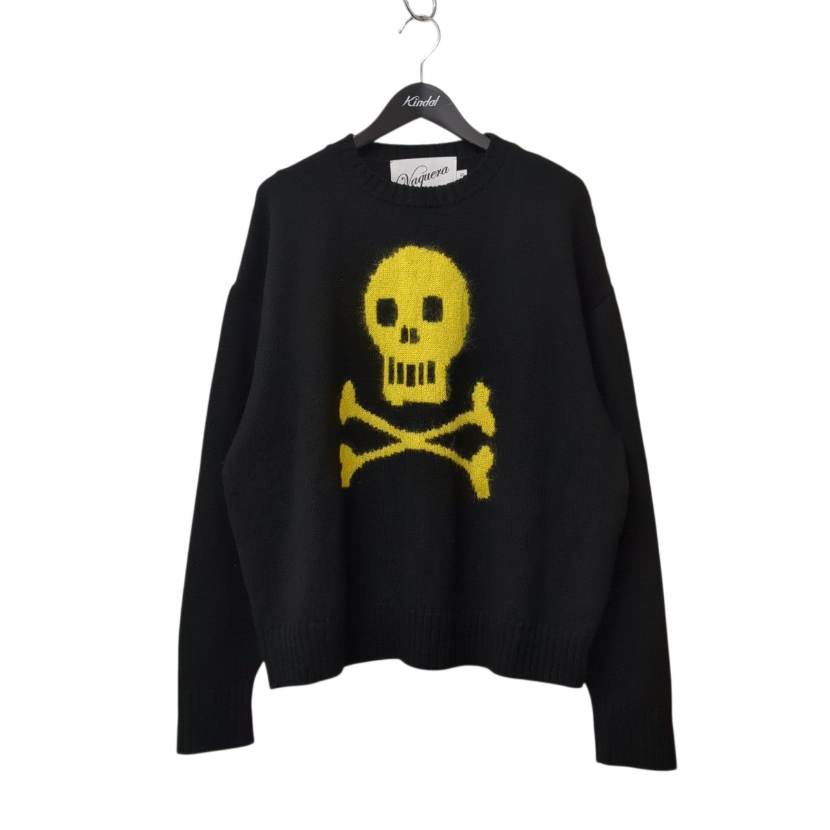 vaquera KULL AND CROSSBONES SWEATER KNITセーターVAQ04N002 古着・中古-1枚目のアイテム画像