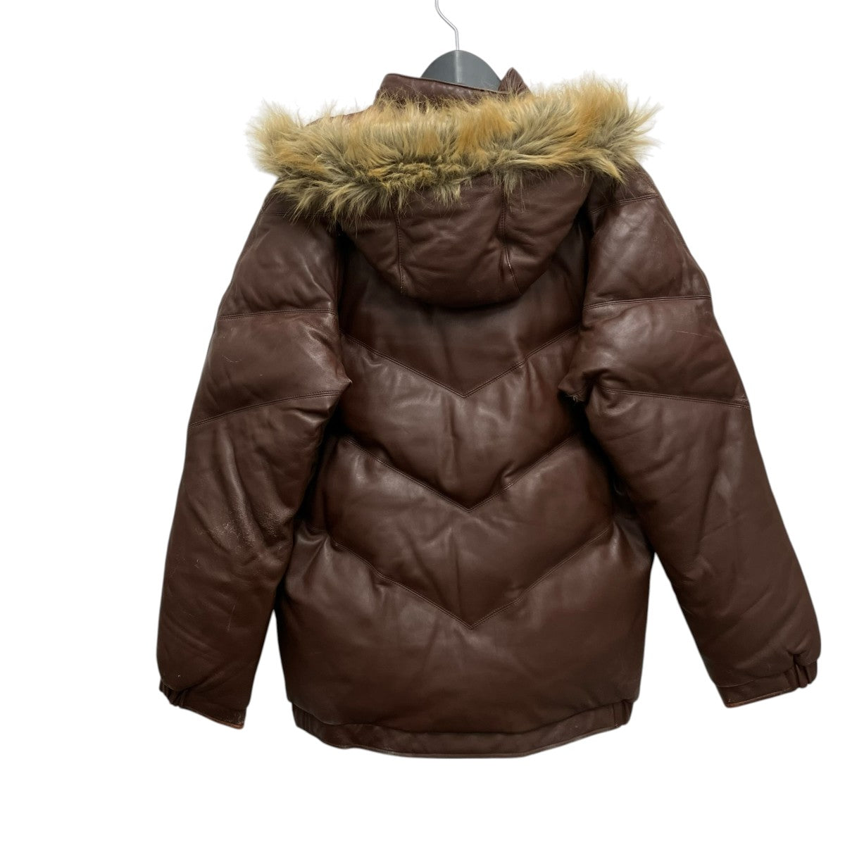 Supreme 05FWレザーダウンジャケット 古着・中古-3枚目のアイテム画像