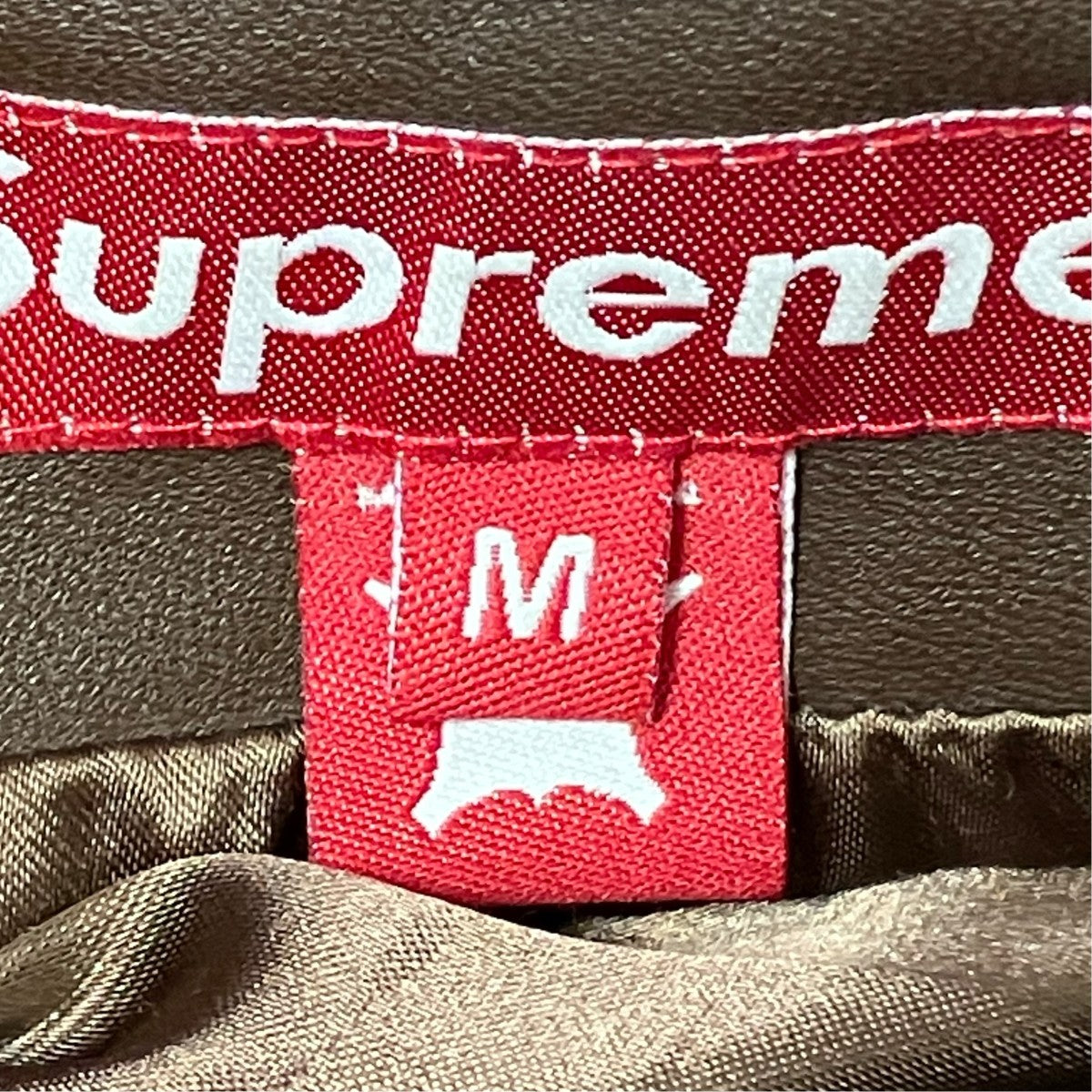 Supreme 05FWレザーダウンジャケット 古着・中古-9枚目のアイテム画像