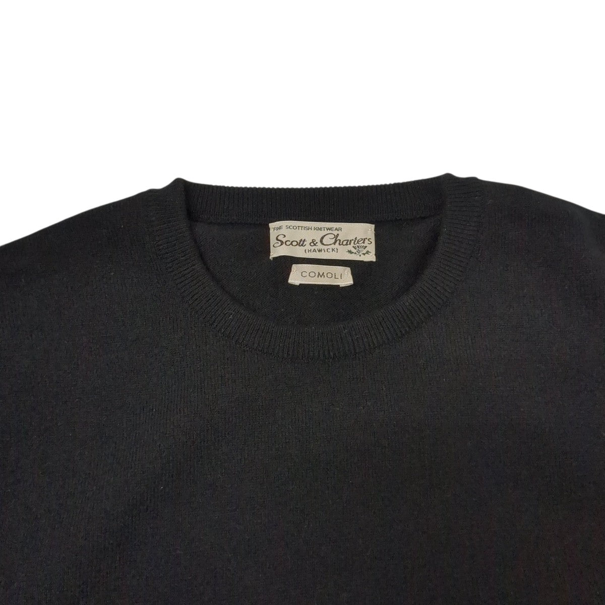 COMOLI×Scott ＆ Charters 24AWクルーネックニットセーターA03-06007 古着・中古-3枚目のアイテム画像