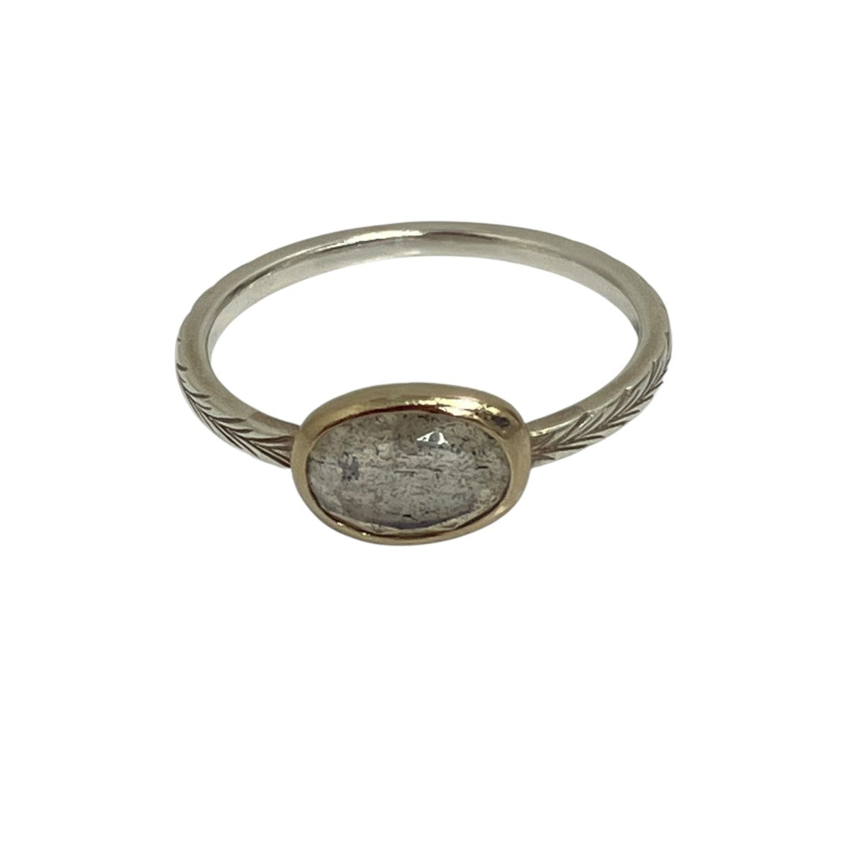 agete Colors Ring Series／GOLD plated and labradoriteシルバーラブラドライトリング10262111123 古着・中古-1枚目のアイテム画像