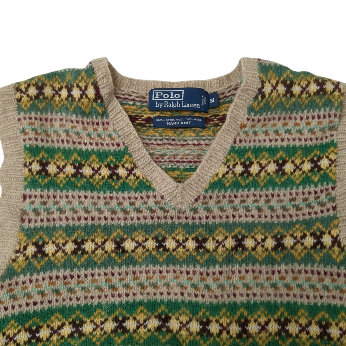 POLO RALPH LAUREN ニットベスト 古着・中古-3枚目のアイテム画像