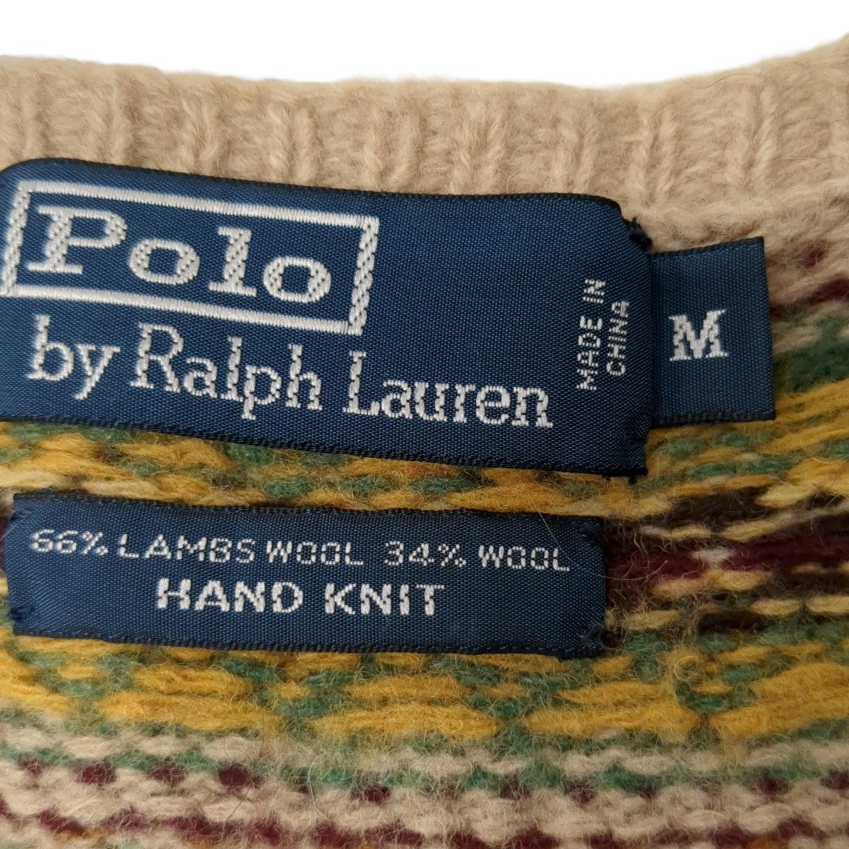 POLO RALPH LAUREN ニットベスト 古着・中古-5枚目のアイテム画像