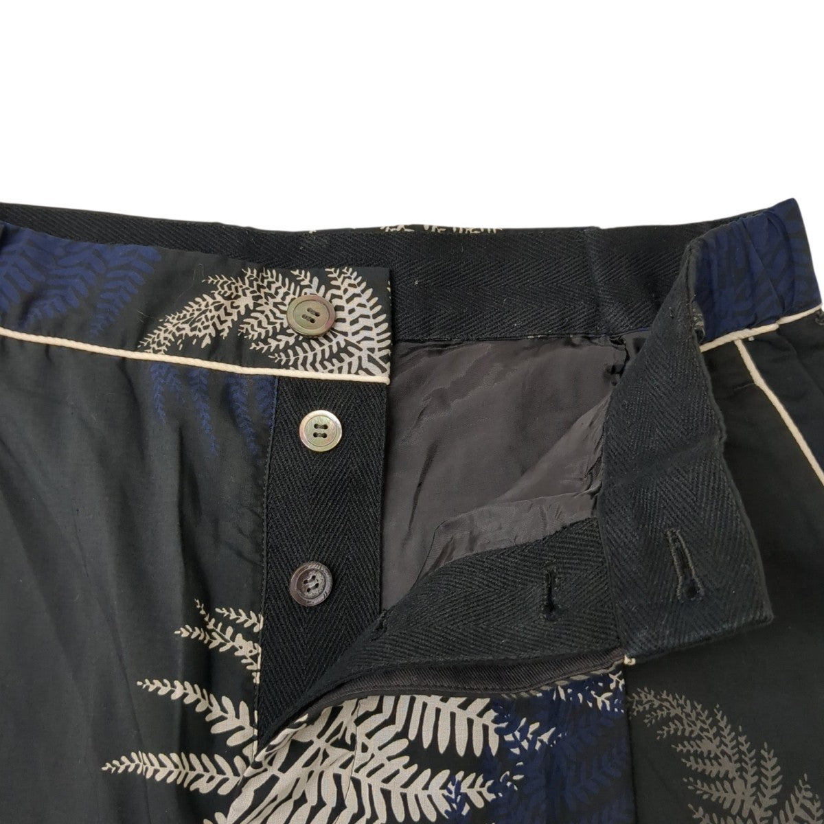 sacai 16SSパンツ16-01018M Leaf Aloha Pajama 古着・中古-4枚目のアイテム画像