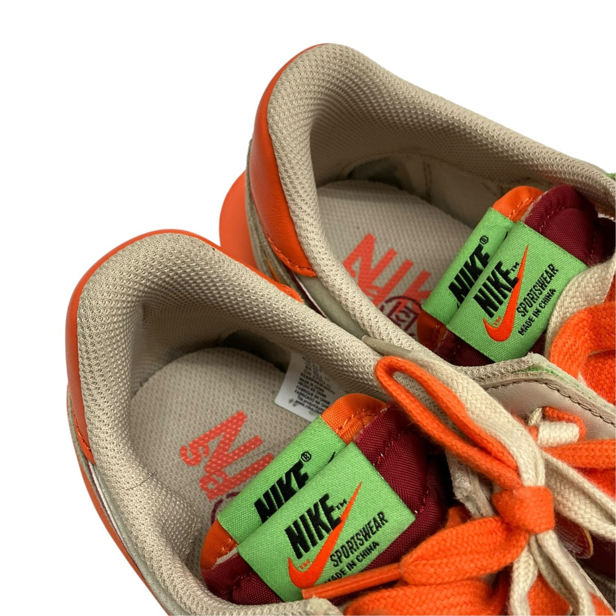 NIKE×sacai×CLOT ナイキ LDワッフルオレンジブレイズローカットスニーカーDH1347100 古着・中古-8枚目のアイテム画像
