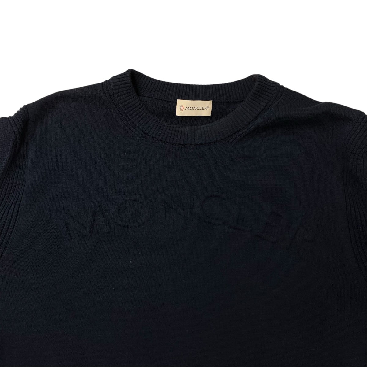 MONCLER 薄手ニットC-TIND-22-19732 GIROCOLLO TRICOT 古着・中古-3枚目のアイテム画像