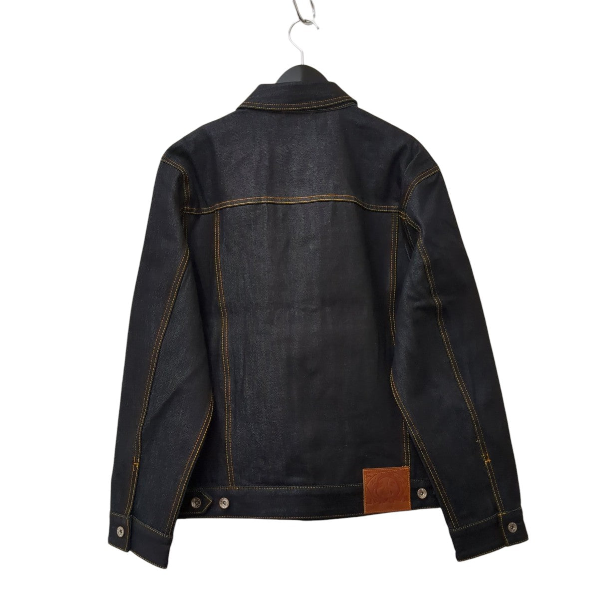 EVISU デニムジャケット2ESHTM5DJ1241RXCT ｴｸﾘｭｶﾓﾒﾌﾟﾘﾝﾄﾘﾗｯｸｽﾌｨｯﾄ ﾃﾞﾆﾑｼﾞｬｹｯﾄ 古着・中古-3枚目のアイテム画像