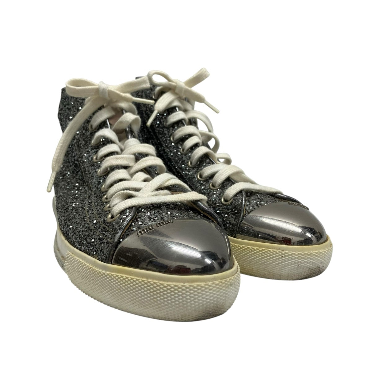 MIU MIU ハイカットスニーカー5T 9555 古着・中古-4枚目のアイテム画像