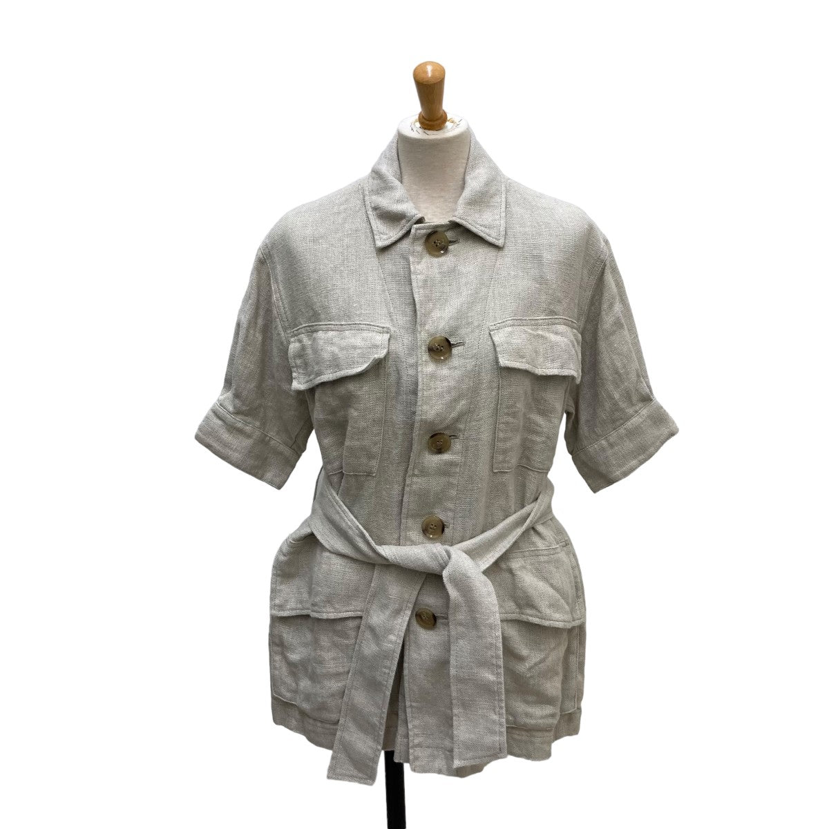 23SS LINEN safari Jacket 23010922200010