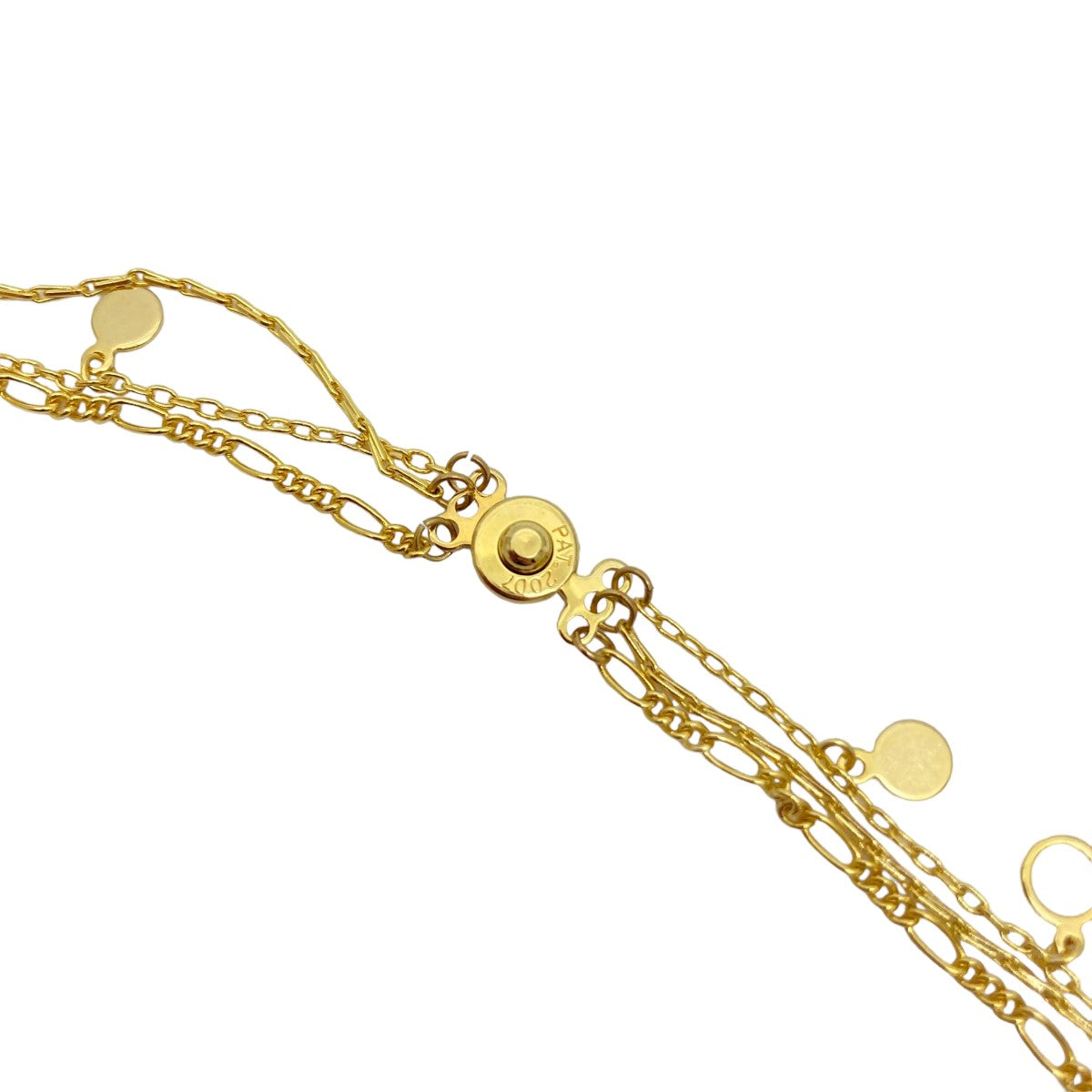 sacai(サカイ) Gold Multi-Layered Lock Pendant Necklace 21-05634 21 ...