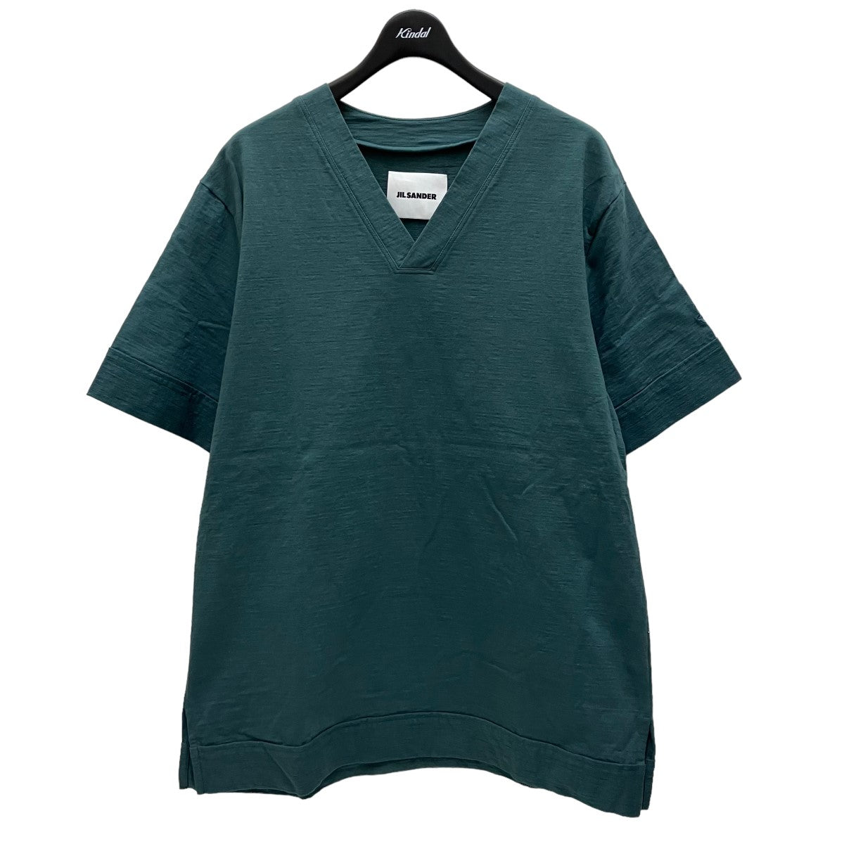 JIL SANDER(ジルサンダー) VネックTシャツ J22GC0107 グリーン サイズ M｜【公式】カインドオルオンライン  ブランド古着・中古通販【kindal】