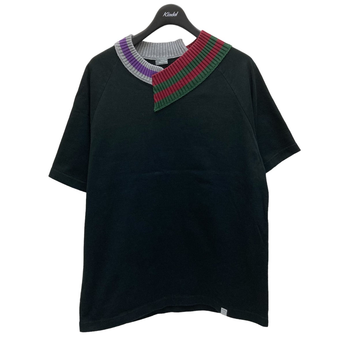 kolor／BEACON(カラービーコン) アシンメトリーTシャツ 21SBM-T01231 ブラック サイズ M｜【公式】カインドオルオンライン  ブランド古着・中古通販【kindal】