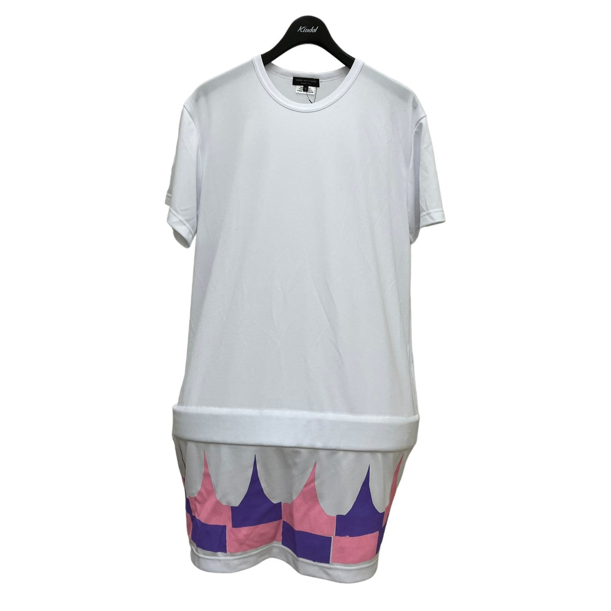 COMME des GARCONS HOMME PLUS(コムデギャルソンオムプリュス) 23SS 裾バルーンTシャツ PK-T009 PK-T009  ホワイト×ピンク サイズ M｜【公式】カインドオルオンライン ブランド古着・中古通販【kindal】