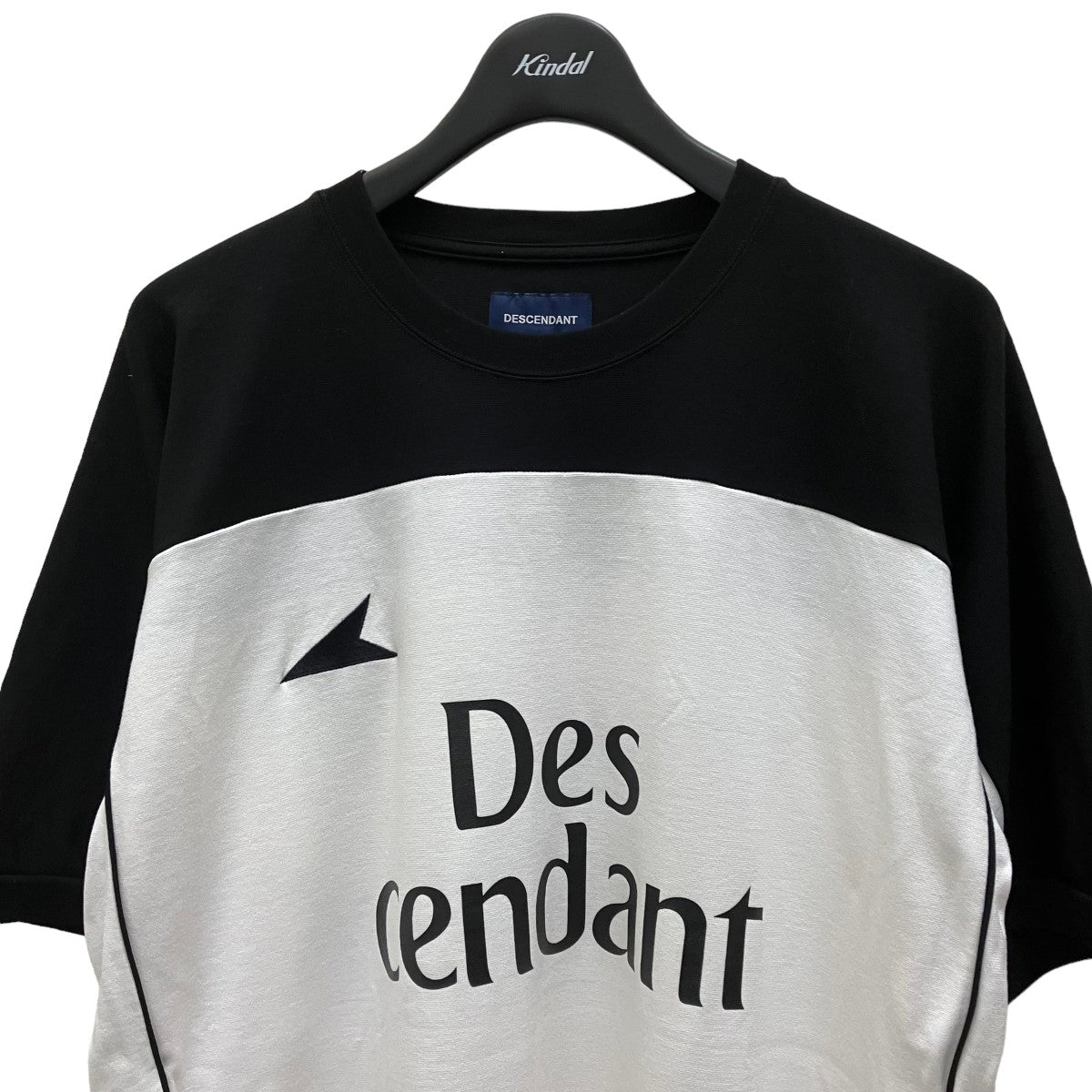 DESCENDANT(ディセンダント) ロゴTシャツ ブラック×ホワイト サイズ L ...