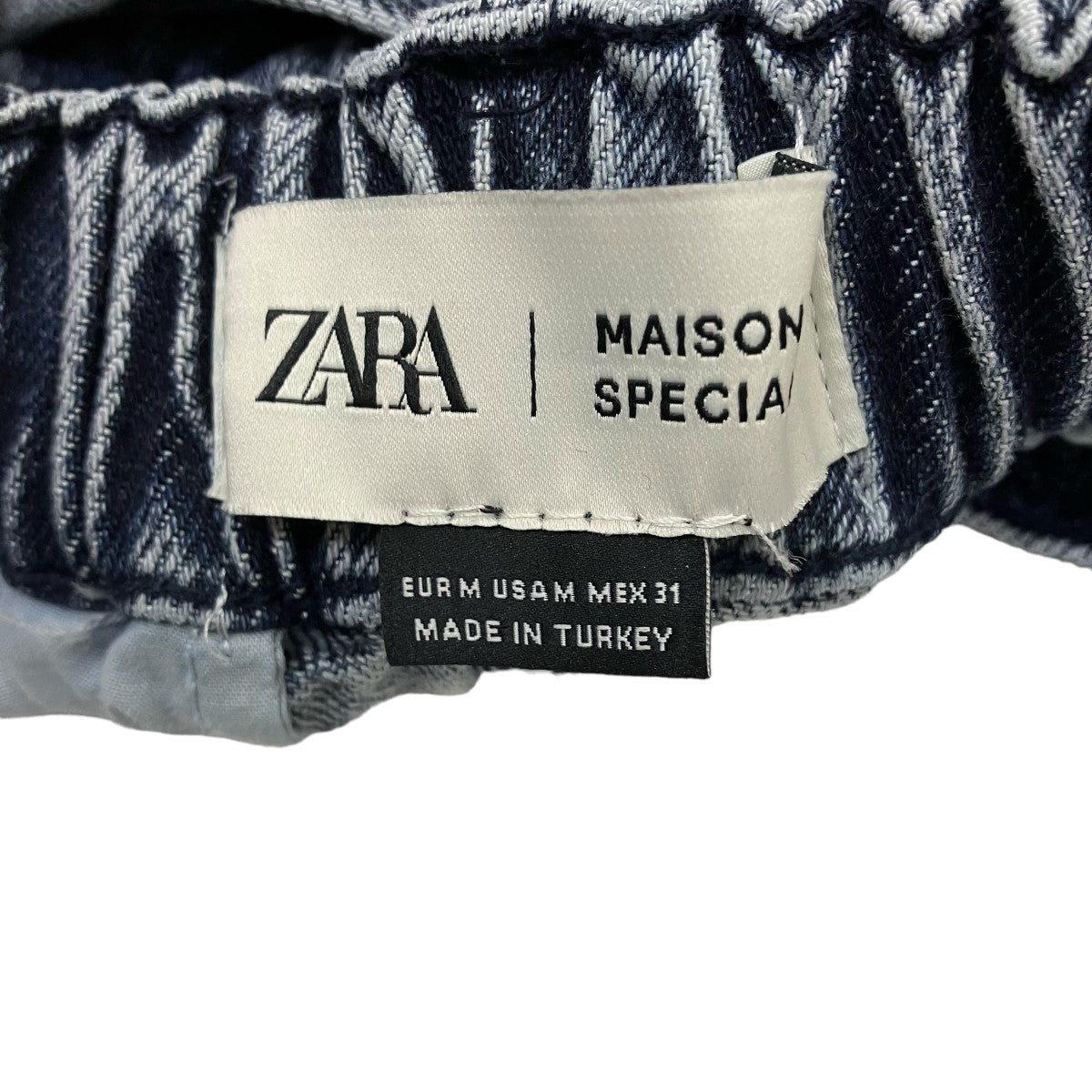 ZARA(ザラ) ×MAISON SPECIAL カーゴデニムパンツ インディゴ サイズ 12