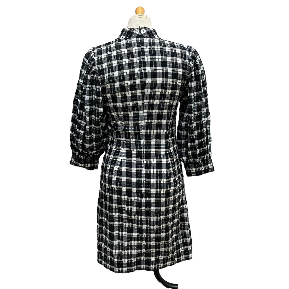 サッカーチェックワンピース