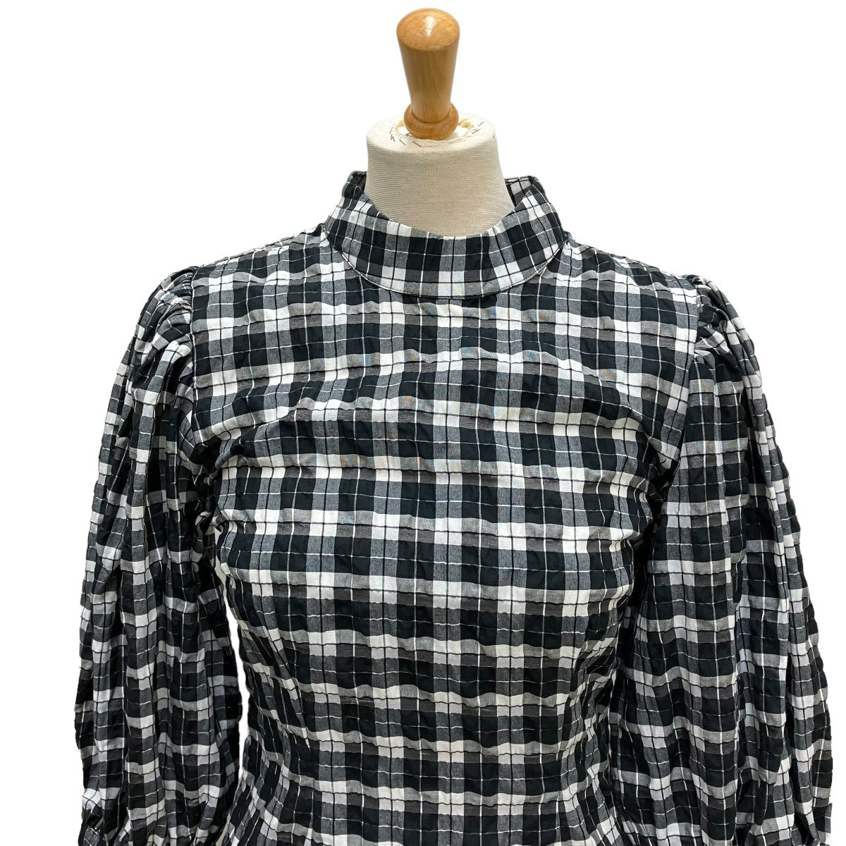 サッカーチェックワンピース