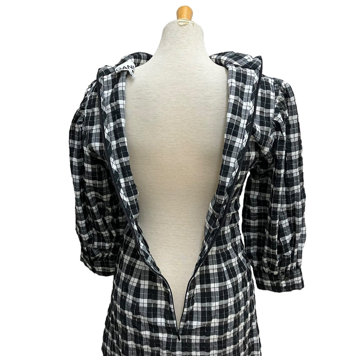 サッカーチェックワンピース