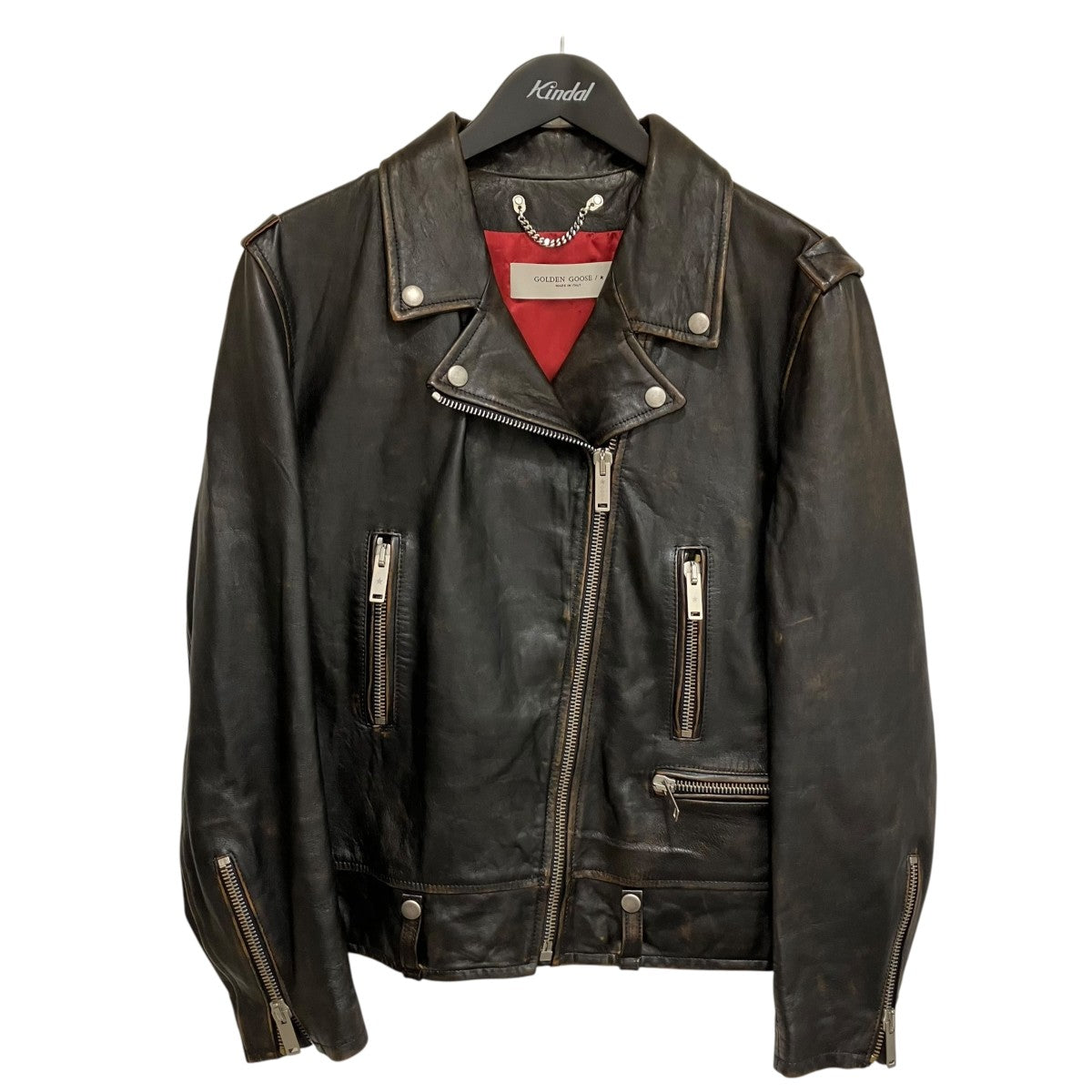 GOLDEN GOOSE(ゴールデングース) 22AWベルトレザーライダース