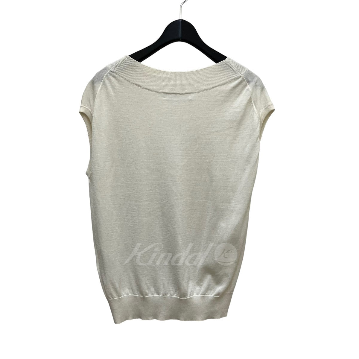 EBURE(エブール) Light Silk Cotton V Neck Sleeveless Knit