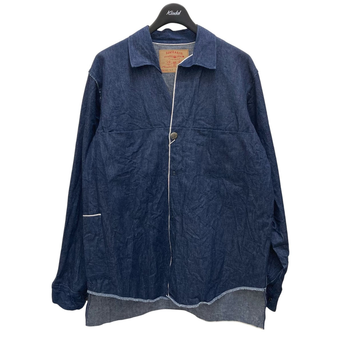 SUNSEA(サンシー) 27th COLLECTION DENIM SHIRT デニムシャツ 2722 インディゴ サイズ  3｜【公式】カインドオルオンライン ブランド古着・中古通販【kindal】