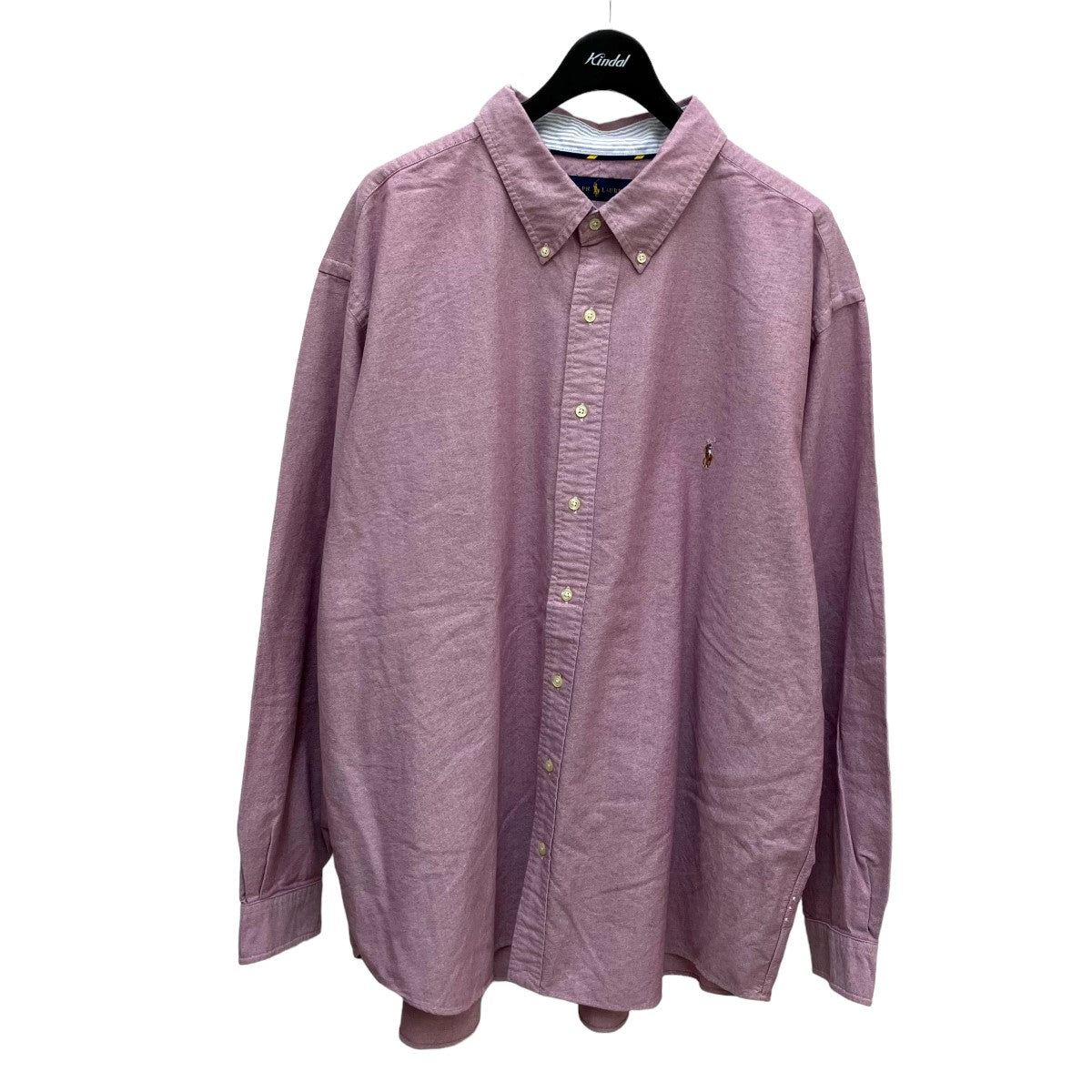 ポロRalph Lauren ネイビーパープル ハーフスリーブシャツ XXL
