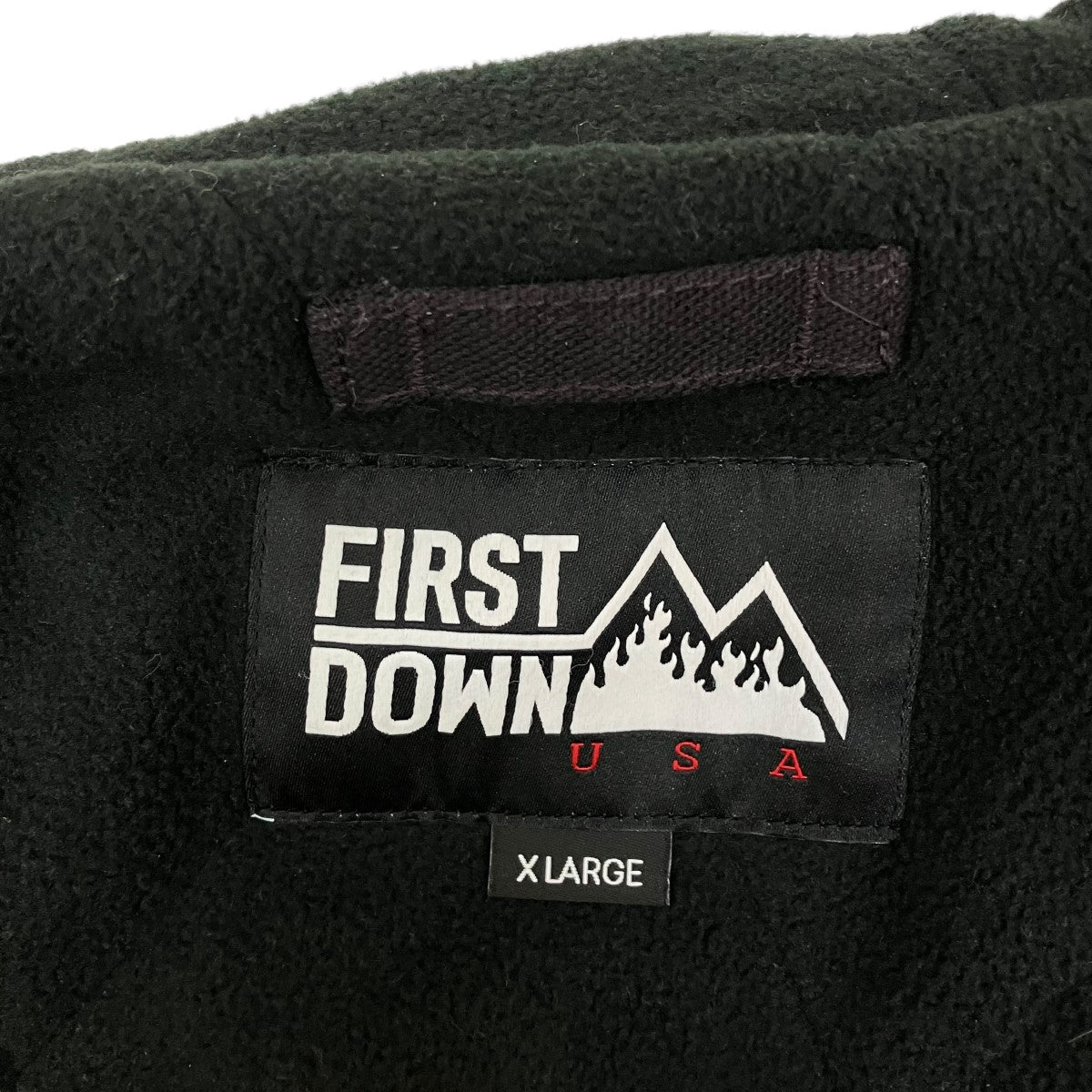 First DOWN(ファーストダウン) ダック地ジャケット213-1524 ブラック サイズ:XL メンズ ジャケット・ブルゾン 中古・古着