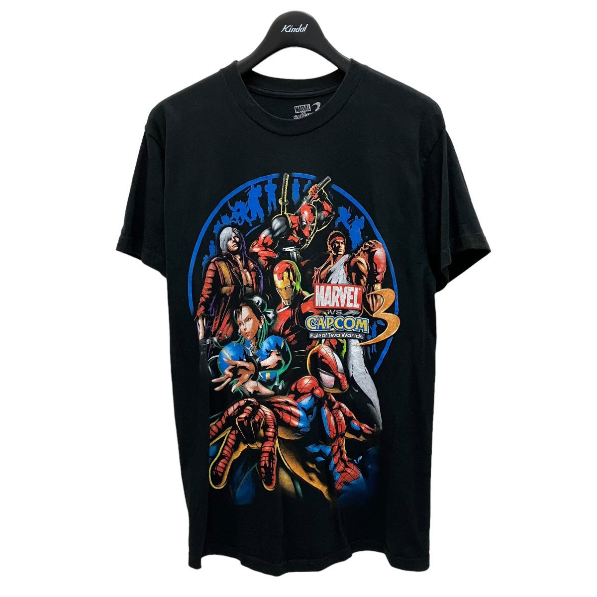 MARVEL VS. CAPCOM 2 マーヴル カプコンTシャツスト2 黒