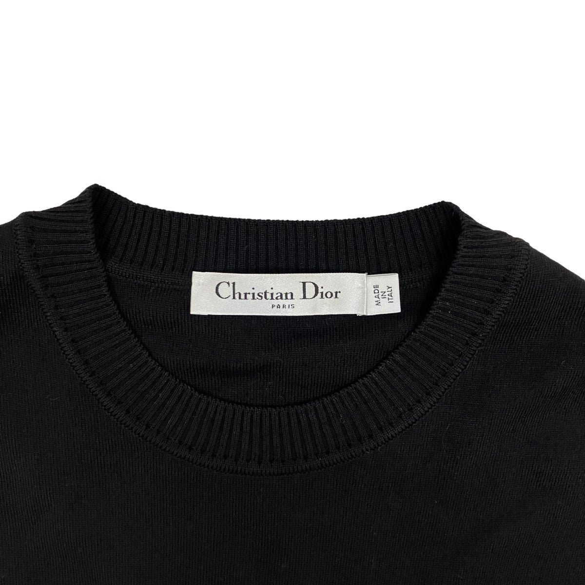 Christian Dior(クリスチャンディオール) 乗馬ニットワンピース7C24665AM555 7C24665AM555 ブラック サイズ  6｜【公式】カインドオルオンライン ブランド古着・中古通販【kindal】