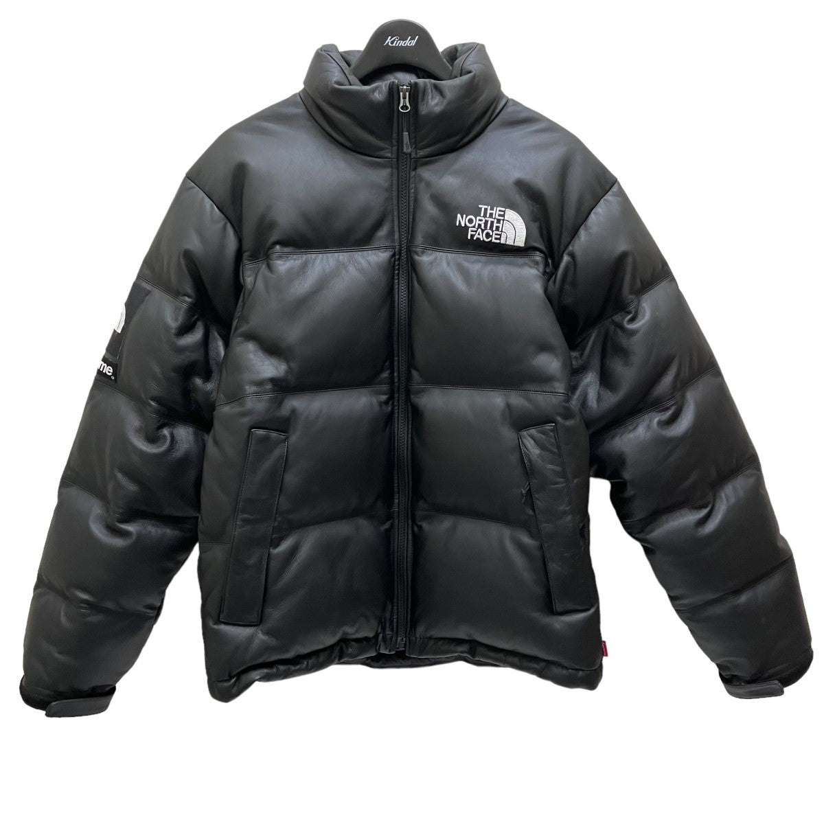 THE NORTH FACE×Supreme 古着・中古 ザノースフェイス×シュプリームのLeather Nuptse Jacket ダウンジャケット SUP-FW17-48です。