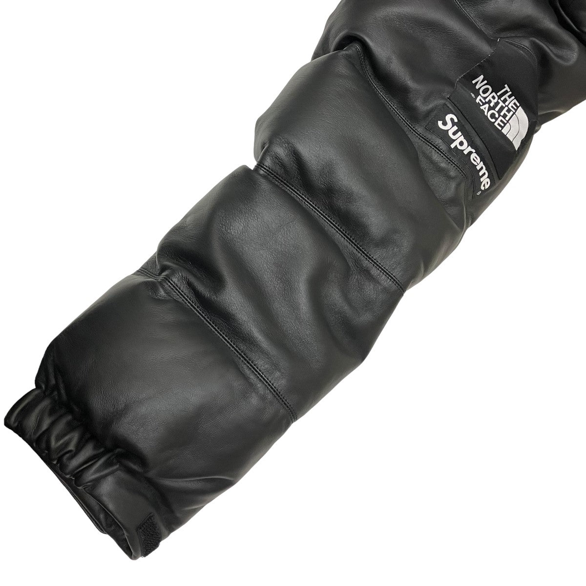 THE NORTH FACE×Supreme 古着・中古 ザノースフェイス×シュプリームのLeather Nuptse Jacket ダウンジャケット SUP-FW17-48です。