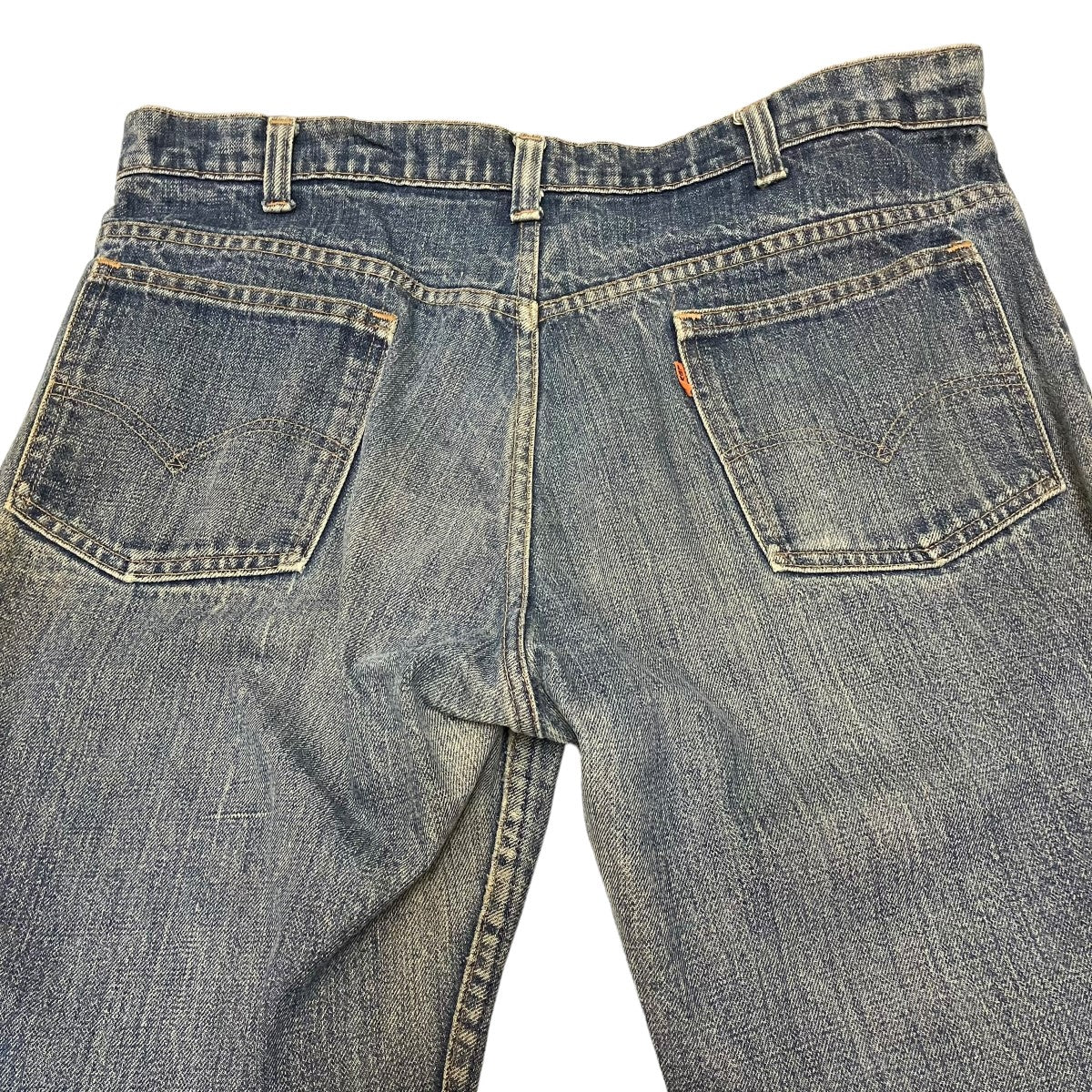 70S オレンジタブ　ボタン裏16デニムパンツ　ベルボトム646