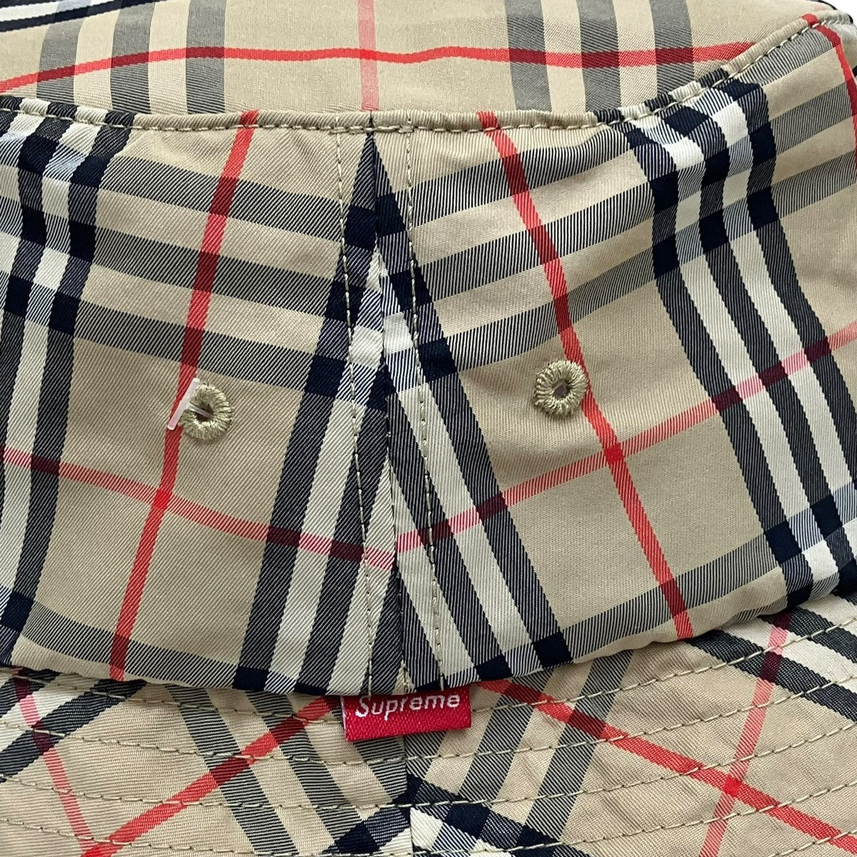 Supreme×BURBERRY Crusherチェックハット ベージュ サイズ M/L｜【公式】カインドオルオンライン  ブランド古着・中古通販【kindal】