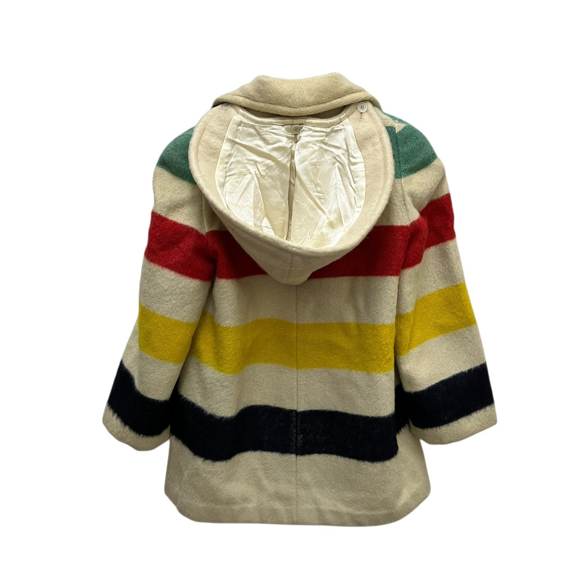 HUDSON’S BAY 70’s Vintageボーダーブランケットコート 古着・中古-3枚目のアイテム画像